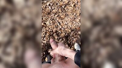 Jerking Off outside at the Lake