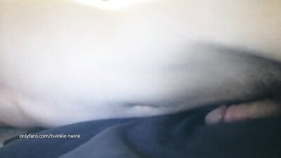 Twink humps sofa and CUMS MOANING