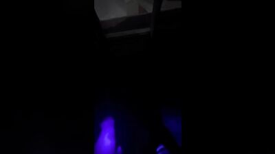 Quick Pee outside my house in UV light