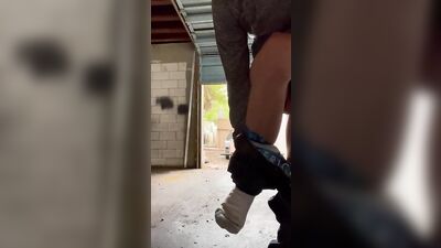 Jacking off in public