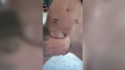 Jacking off in public