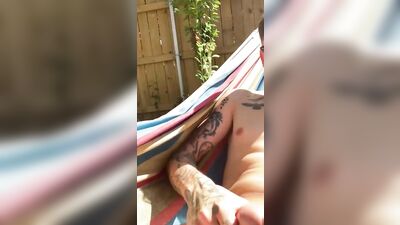 Getting hard on my hammock (outdoor fun)