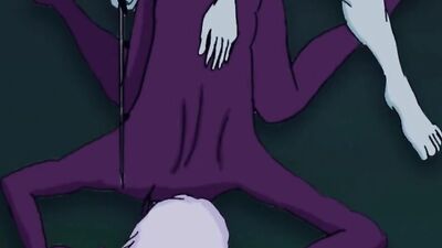 Moon Elf Fucks Dark Elf Rough at Sword Point Outside in Field At Night Hentai Cartoon Animation