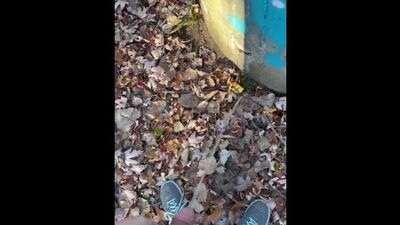 Eddie De Luca Pissing On Condom Wrapper