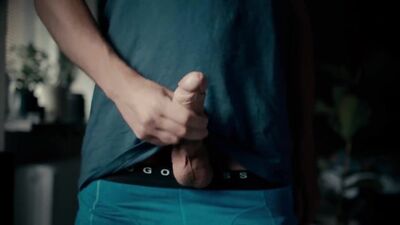 Jerking my dick in my underwear 4K