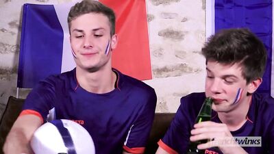 Two ks support the French Soccer team in their own way