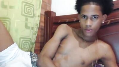 Dominican Latino Young Cocks Porn: Amature Webcam Jerk-Off