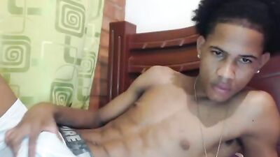 Dominican Latino Young Cocks Porn: Amature Webcam Jerk-Off