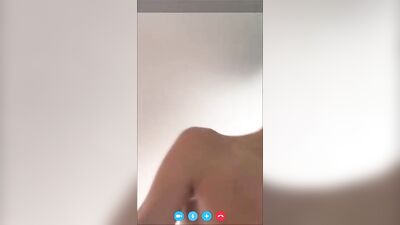 Skype Wank: Amateur Handjob Solo