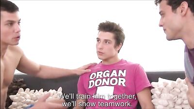 Young Twink Threesome Boys in Action Porn - Thick Dick Sex