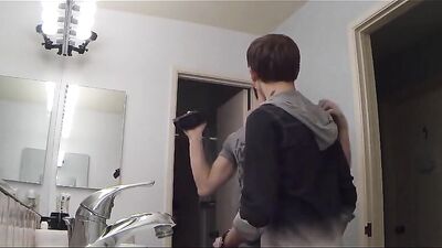 Gay Teen Bathroom Sex: Action Big Cocks Cum Shots