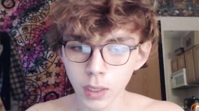 Glasses Seduction: Cute Gay Teen Solo Porn with Big Cocks Cum Shots!