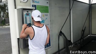 Road Trip with Daniel Donovan: Muscle Flexing and Cum Shots in the Czech Countryside