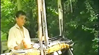 Blond Boys Handjob Solo in Magic Bus