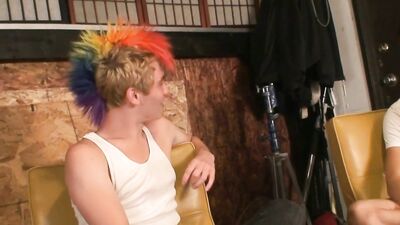 Porn Colorful Cocks Oral Fuck Boy