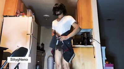 Cute innocent young man loves to do mischief at night