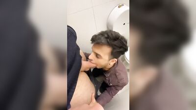 YouTuber sucks dick in public toilets - Seba Terry