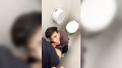 YouTuber sucks dick in public toilets - Seba Terry