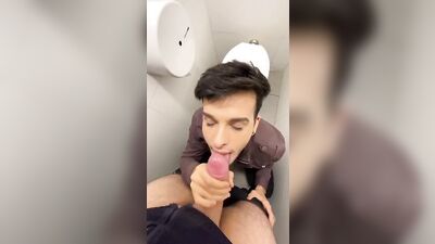 YouTuber sucks dick in public toilets - Seba Terry
