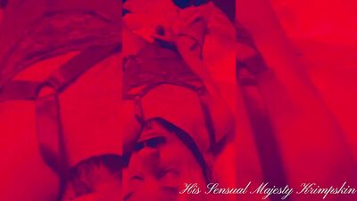 Explosive Masturbatory Cumshot on My Red Lingerie! Sensual Decadence!