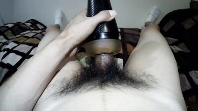 My friend fucking my fleshlight during sleepover