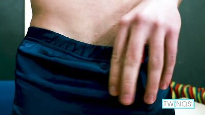 Four Eyed Boy Michael Milks His Hard Meat And Rubs His Ass!