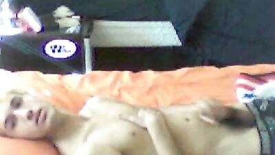 Gorgeous Blonde Twink Jacks Off in Bed - Amateur Porn Video