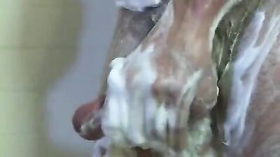 Showering together - Father and Son Big Cocks Fetish!