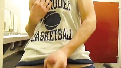 Basketball Web-Cam Amature Solo: Steamy Action in the Court!