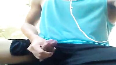 Outside Jizz - Cum Shots in Public Solo!