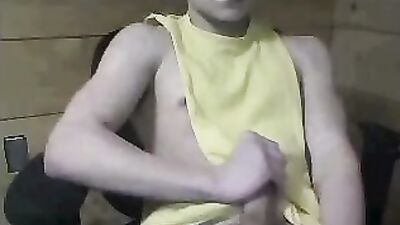 Young American Cumshot - Sexy Webcam Teen Boy Wanks Solo!