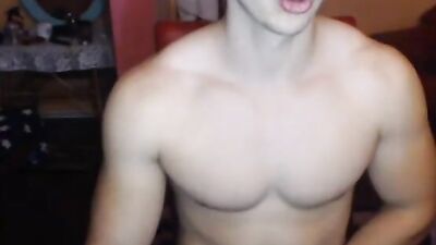 Young Romanian Hunk Shows Off on Web-Cam