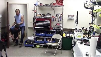 Older Stepdad Brushes Nude Teen Son OTK: Never Again Revisited!