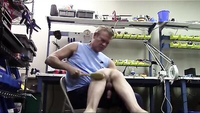 Older Stepdad Brushes Nude Teen Son OTK: Never Again Revisited!