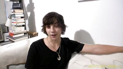 Sexy Longhair Boy (Andy) Goes Solo - Big Cocks First Time