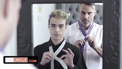 Horny Stepdad Fucks His Twink Stepson After Catching Him Searching For A Top On Grindr
