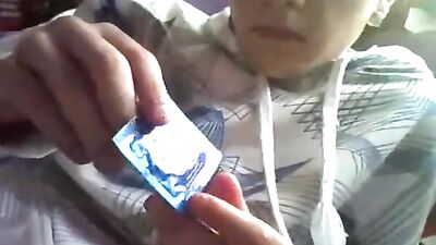 Young Twinks Condom Handjob Adventure