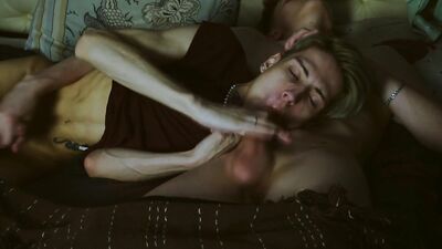 The boys made each other happy. real orgasm