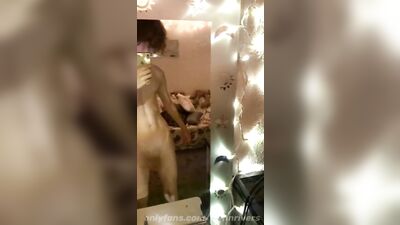 Hung Curly Haired Twink Jerks Off