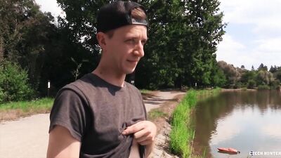 CZECH HUNTER 552 - Cute Twink Patrick Sucks A Stranger's Cock And Gets His Ass Stretched For Money