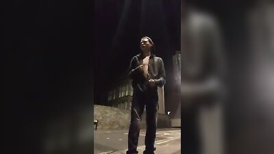 Outdoor Cumshot Adventure - Roadside Wank!