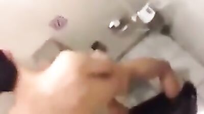 Gay Asian Restroom Spy Stall Solo