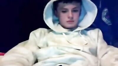 Sexy Cute Teen Boy: Webcam Wank and Cum Show!
