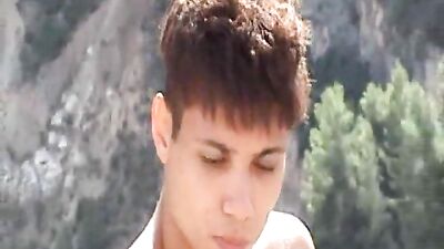 Gay mountain adventure - solo handjob