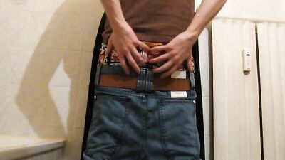 Saggin Jeans Jacks Amateur Cum Shots Solo Adventure!