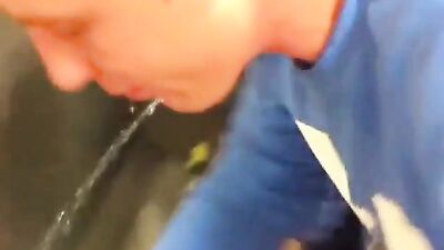 Gang Piss Drinking Party - Straight Friends Short Video