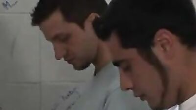 Double-Stuffed by Two Twinks in Public