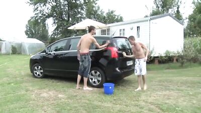 Gay Porn: A Proper Car Washing - Action Bareback