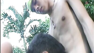 Bare Oral Delights with Three Hotties at the Pool!