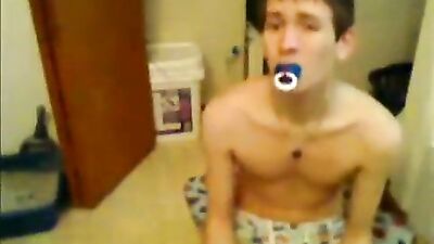 Gay Porn Diaper Boys Fetish: Teen Step Son in Action!